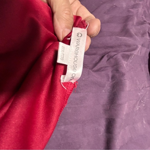 Warehouse one - xxxl- 100% polyester Red Lace Blouse- new or like new - Picture 7 of 9